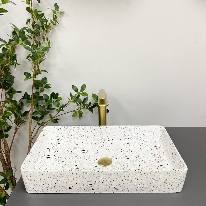 Умивальник (раковина) VBI TRIEST MOSAIC GLOSSY накладний