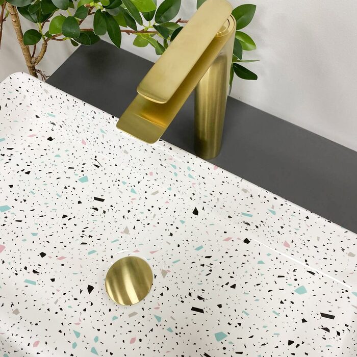 Умивальник (раковина) VBI TRIEST MOSAIC GLOSSY накладний