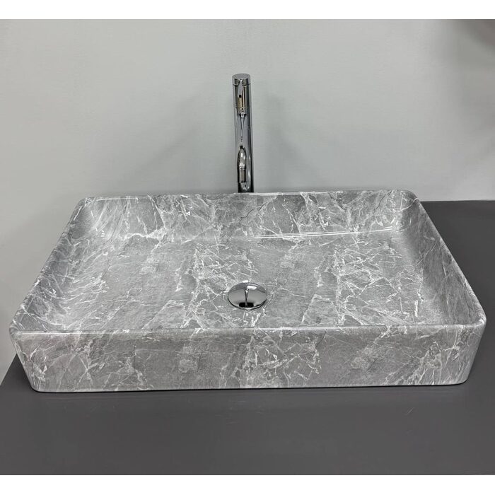 Умивальник (раковина) VBI TRIEST GREY STONE накладний