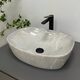 Умивальник (раковина) VBI OLBIA GREY STONE GLOSSY накладний