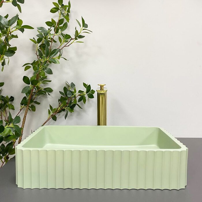 Умивальник (раковина) VBI FLORENTIA LIGHT GREEN MATT накладний