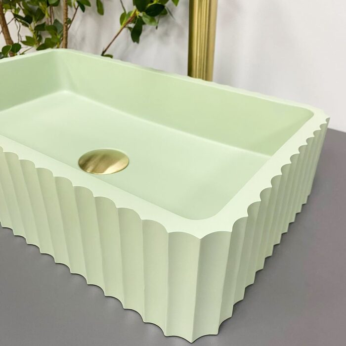 Умивальник (раковина) VBI FLORENTIA LIGHT GREEN MATT накладний