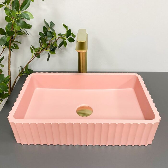 Умивальник (раковина) VBI FLORENTIA PINK MATT накладний
