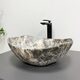 Умивальник (раковина) VBI RONTA DARK GREY STONE MATT накладний