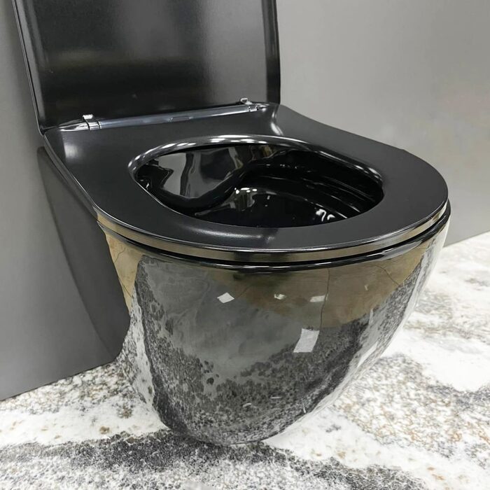 Підвісний унітаз VBI VULCANO BLACK GLOSSY