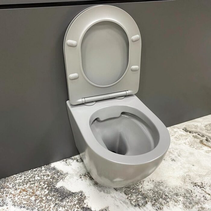 Підвісний унітаз VBI VULCANO LIGHT GREY MATT