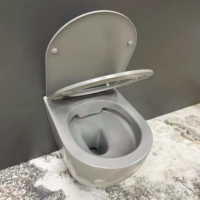 Підвісний унітаз VBI VULCANO LIGHT GREY MATT