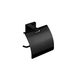 Тримач для туалетного паперу з кришкою VBI MERCURY BLACK