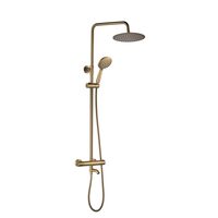 Душовий гарнітур VBI MILANO BRUSHED GOLD з термостатом і виливом