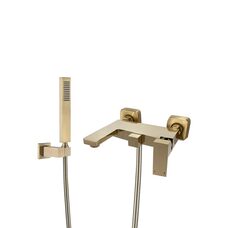 Змішувач для ванни та душу VBI LORENO BRUSHED GOLD настінний