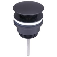 Донний клапан для раковини VBI BLACK click-clack універсальний