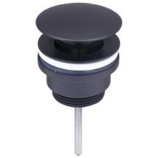 Донний клапан для раковини VBI BLACK click-clack універсальний