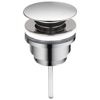 Донний клапан для раковини VBI CHROME click-clack універсальний