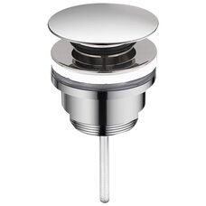 Донний клапан для раковини VBI CHROME click-clack універсальний