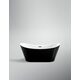 Ванна VBI MARMOLADA BLACK 170 x 75 окремостояча