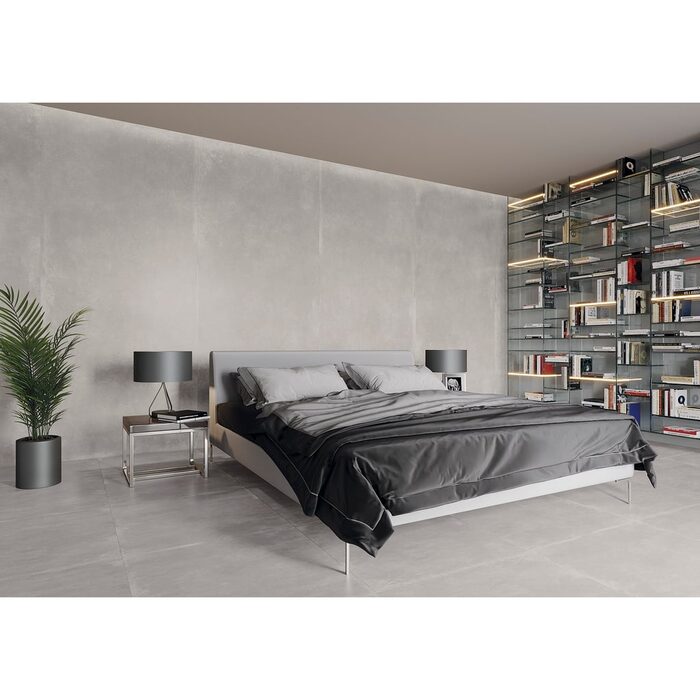 GRES MODERN CONCRETE SILKY CRISTAL SILVER (1 сорт)