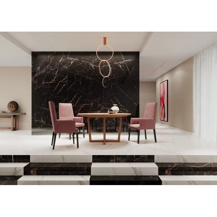 Плитка керамогранітна Impulsive Black SZKL RECT POL 598x1198 Paradyz