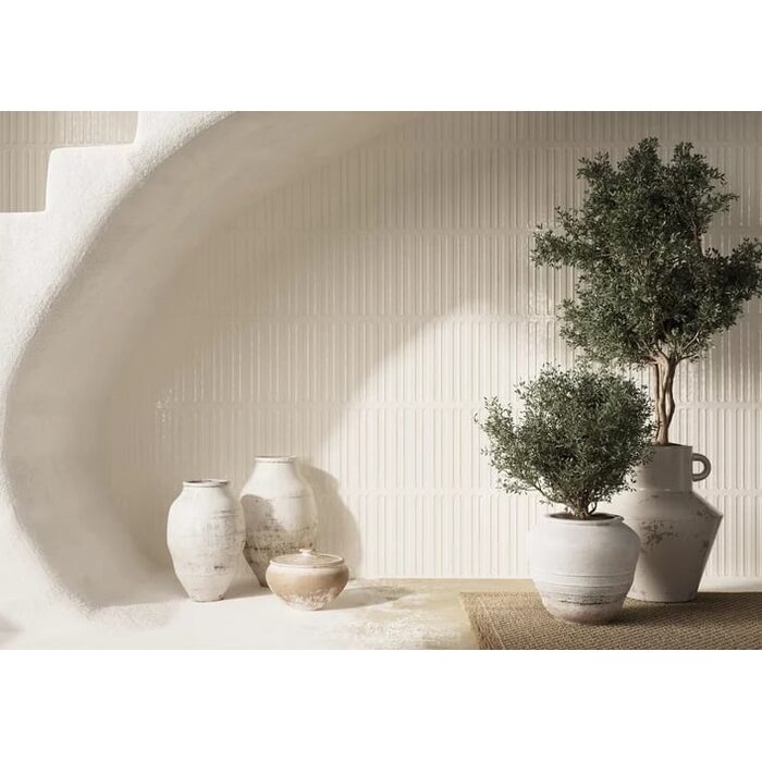 Плитка стінова Monpelli White Cegielka D STR Блиск 65x298 Paradyz