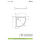 Душовий піддон Doros A 80x80 см, RADAWAY