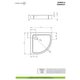 Душовий піддон Doros A Compact 90x90 см, RADAWAY