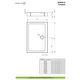 Душовий піддон Doros D Compact 100x90 см, RADAWAY