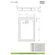 Душовий піддон Doros F Compact 100x80 см, RADAWAY