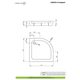 Душовий піддон Laros A Compact 85x85 см, RADAWAY