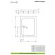 Душовий піддон Laros D Compact 100x80 см, RADAWAY