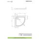 Душовий піддон Doros Plus A 80x80 см, RADAWAY