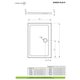 Душовий піддон Doros Plus D 100x90 см, RADAWAY