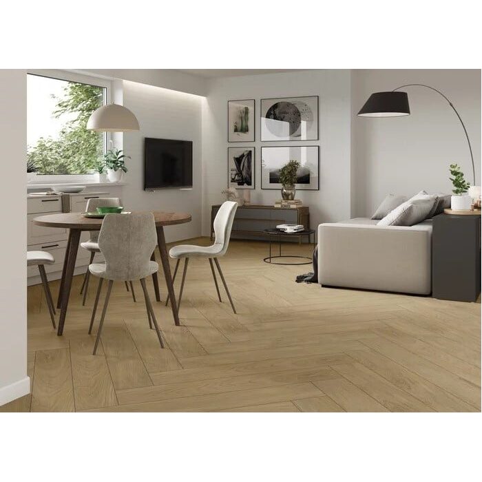 Плитка керамогранітна Warmwood Gold RECT STR 198x1198x8 Paradyz