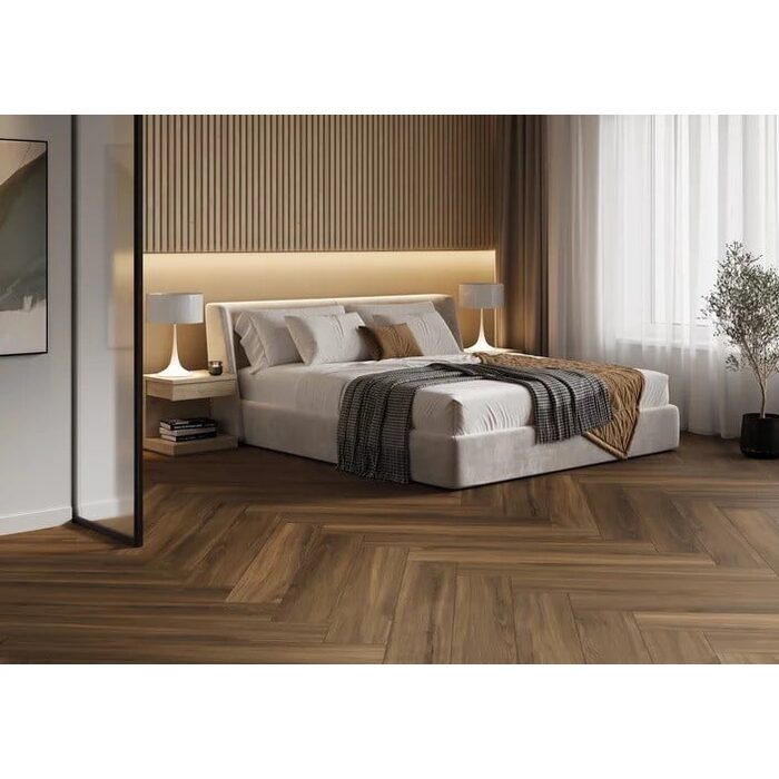Плитка керамогранітна Prettywood Chocolate RECT STR 198x1198x8 Paradyz