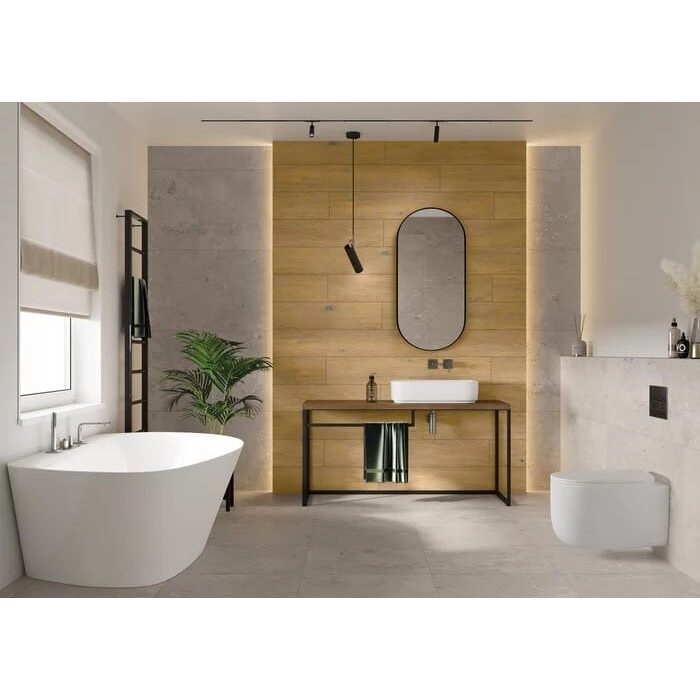Плитка керамогранітна Spacewood Gold RECT STR 198x1198x8 Paradyz