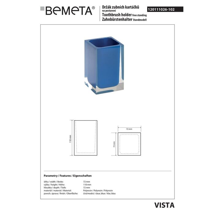 Стакан Vista (120111026-102), Bemeta