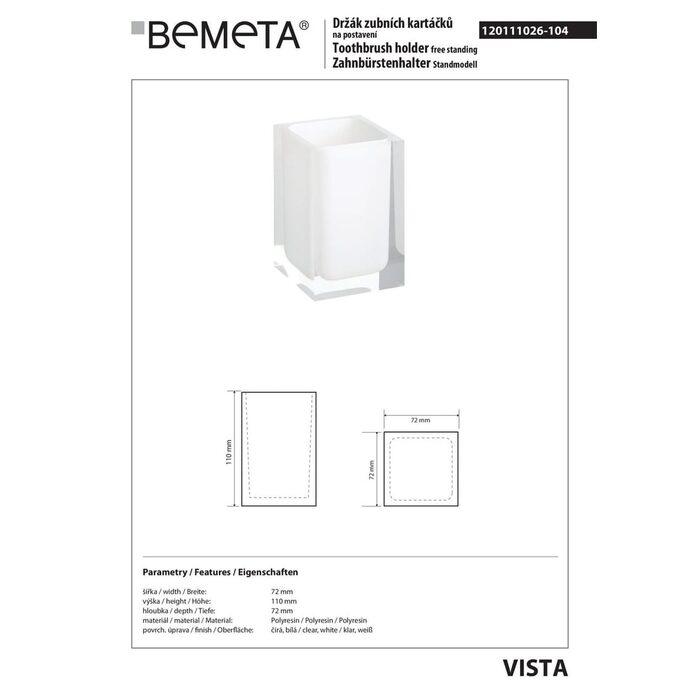 Стакан Vista (120111026-104), Bemeta