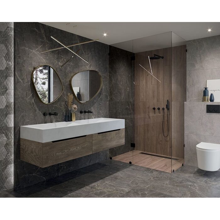 Плитка керамогранітна Marvelstone Grey RECT 598x598x9 Paradyz