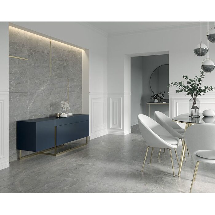 Плитка керамогранітна Marvelstone Light Grey RECT 598x598x9 Paradyz