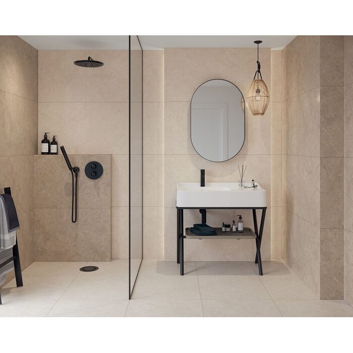 Плитка керамогранітна Lightstone Crema RECT LAP 598x1198x10 Paradyz