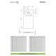Душовий піддон Kyntos F 140x80 см white, RADAWAY