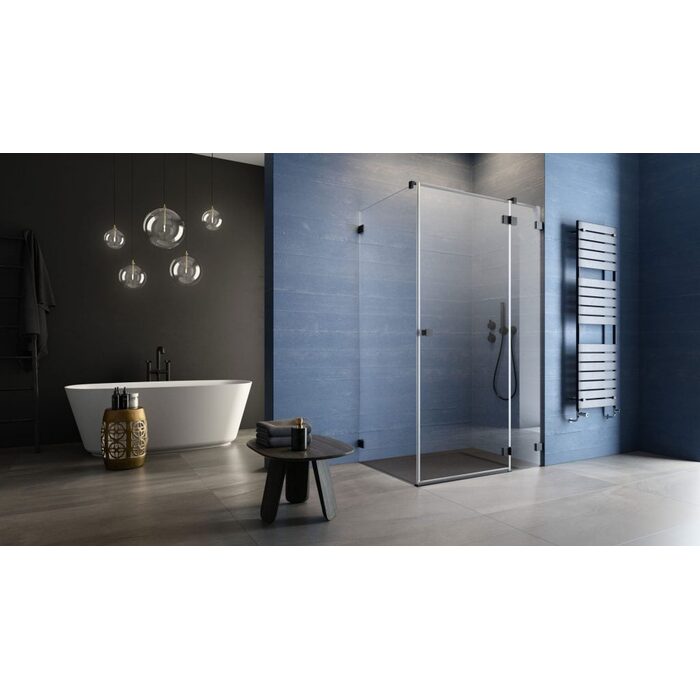 Душові двері Essenza Pro Black KDJ 110 праві, RADAWAY