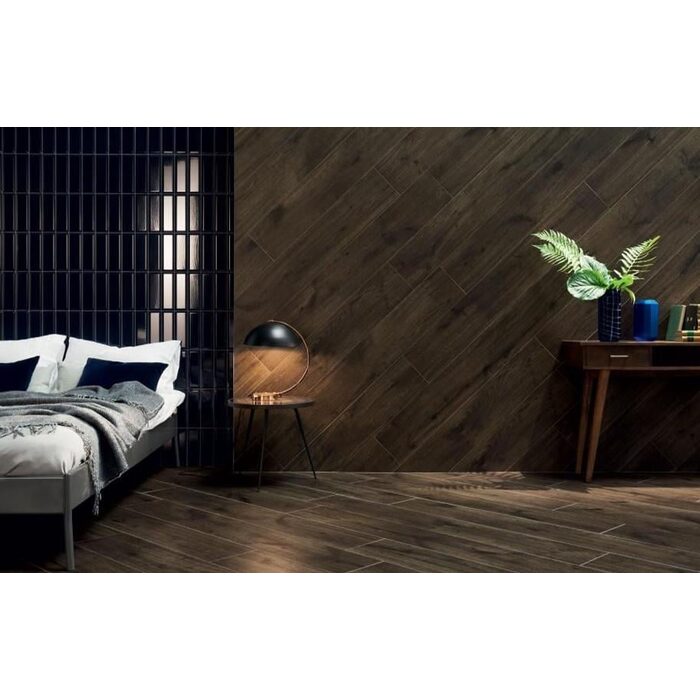 Плитка керамогранітна Alami Brown STR 190x1198x8 Tubadzin