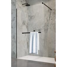 Душова стінка з рушникотримачем Modo New Black II 120 RADAWAY