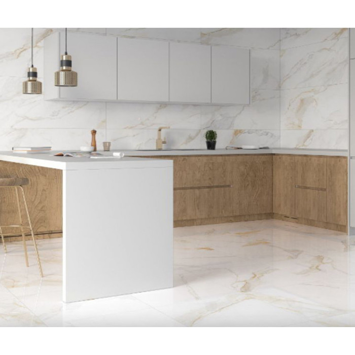 Плитка керамогранітна 004 Marshall Gold POL 600x1200 Eco Ceramica