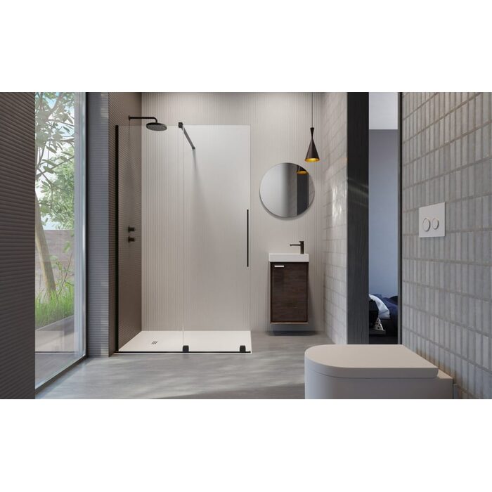 Душові двері Furo Black Walk-in 688 L RADAWAY