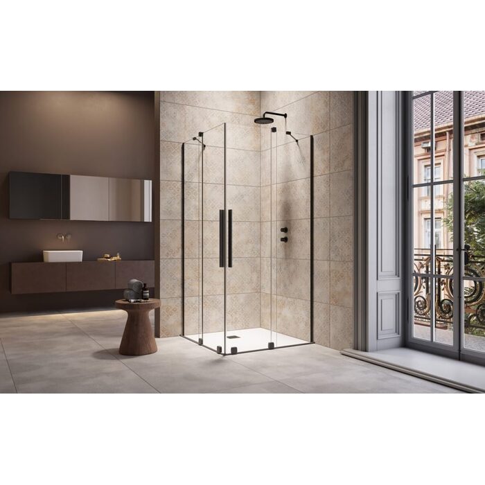 Душова кабіна (половина) Furo Black KDD 110 L RADAWAY