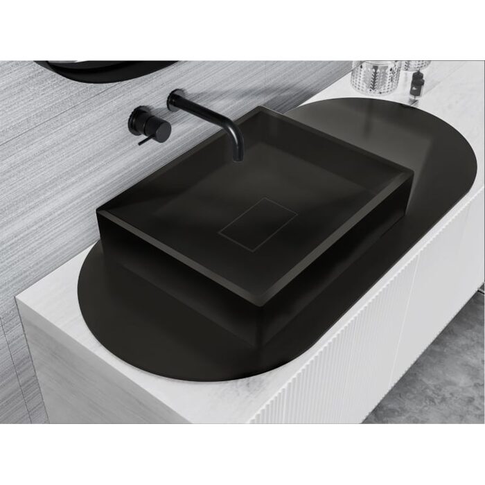 Умивальник Capri 500C Mirastone Black MIRAGGIO