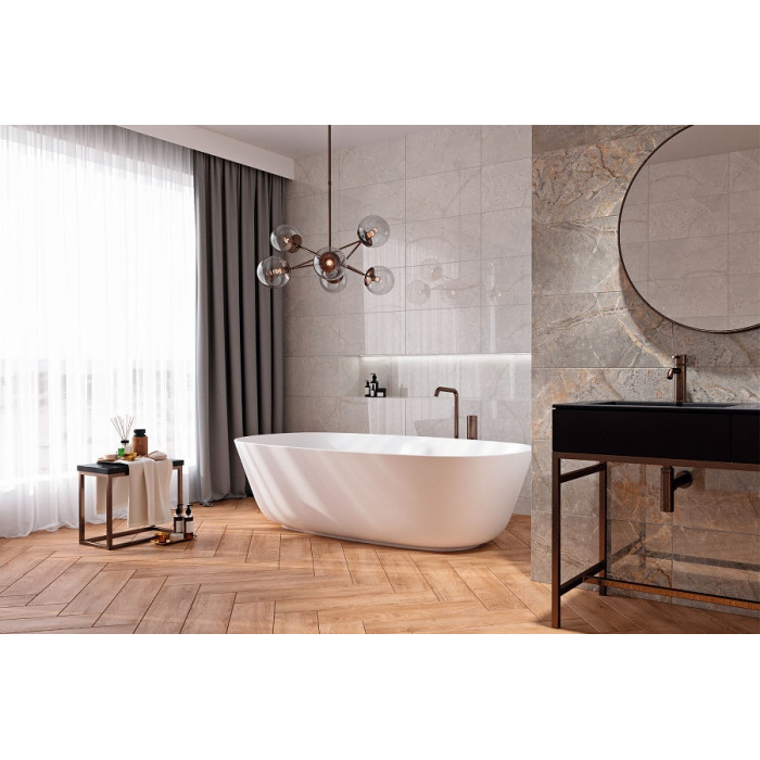 Плитка стінова Brera Grey RECT 300x600 Ceramika Color