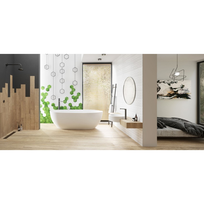 Плитка стінова White Axis RECT 300x600 Ceramika Color