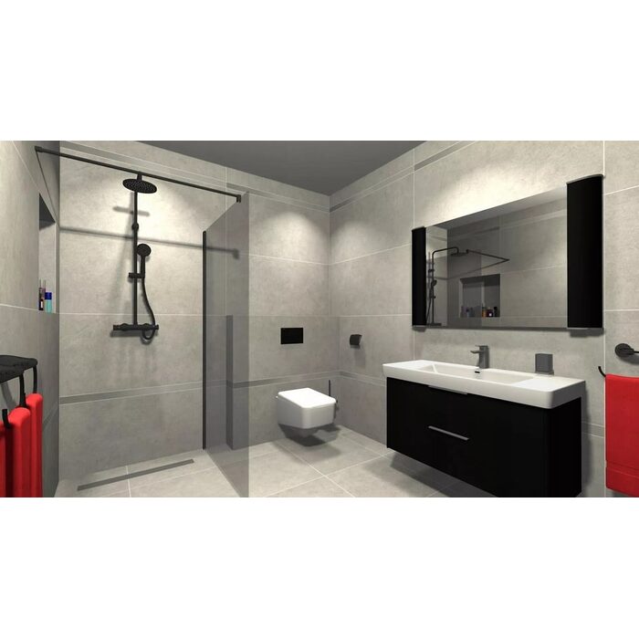 Плитка керамогранітна Aulla Graphite STR 598x598x8 Tubadzin