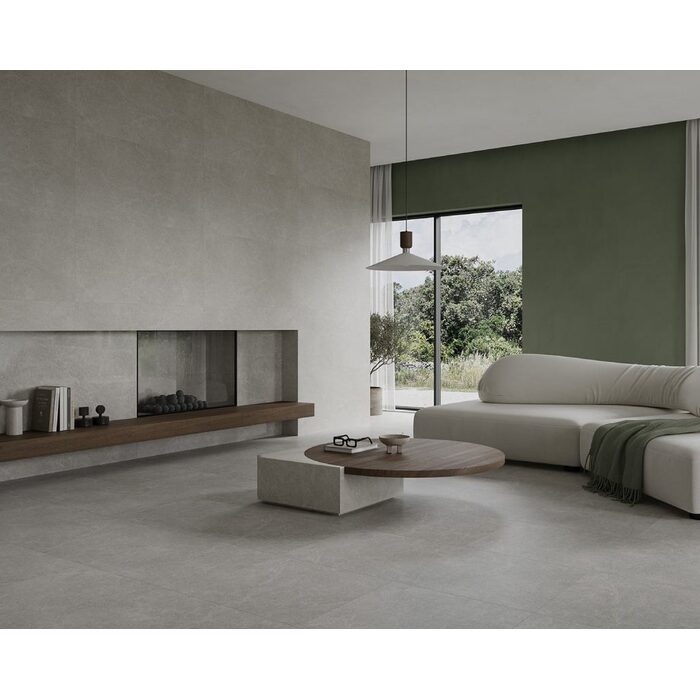 Плитка керамогранітна Minirock U118 Light Grey RECT LAP 598x598x8 Paradyz
